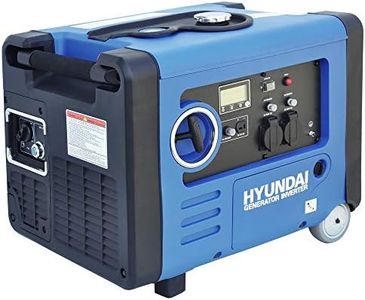HYUNDAI Inverter Stromerzeuger HY4500SEi D, Notstromaggregat, Generator mit 4 kW, Stromgenerator mit E-Start, Benzin Stromaggregat, mobil und leise