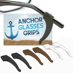 Anchor Glasses Straps - 3 Pack - Sunglasses Retainer Anti-Slip Glasses Grip Ear Hook Eyeglasses Anti-Slip Temple Tip Glasses Holder (Tricolor)
