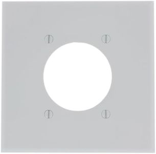 Leviton 80526-W Flush Mount 2 Gang Wallplate White-609070, White