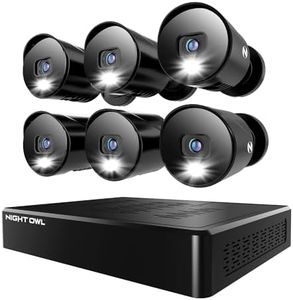 Night Owl 12 Channel DVR Video Home Security Camera System with (6) Wired 1080p HD Indoor/Outdoor Deterrence Cameras and 1TB Hard Drive (Add up to 4 Wi-Fi Cameras)