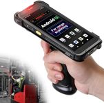 MUNBYN Far-Range Distances Barcode Scanner, Android 13 WiFi-6 Handheld Scanner with Pistol Grip, Equipped with Honeywell N6803FR Scanner Engine, 5.5" BT GPS 1D/2D/QR, Long-Distance Scanning Needs