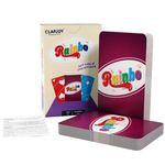 Clapjoy Rainbo Fun Card Game for 5 Years and Above | Family Fun for 2-5 Players | Set of 71 Cards | Color Matching and Sequencing Game