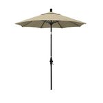 California Umbrella GSCUF758117-SA22 7.5' Round Aluminum Pole Fiberglass Rib Market Umbrella, Pacifica Beige