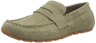 Clarks Mens Oswick Bar Oxfords Olive Suede UK-8