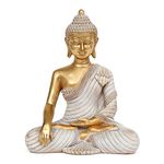 Buddha Statue for Home Decor Gold 10.2''-Buddha Statues for Zen Decor - Buddha Statue Large for Spiritual-Buddha Decor for Living Room-Buda – Indoor Buddha Gift for Relaxation, Meditation or Shrine