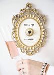 XUYue Press for Champagne Door Ring Bell, Ring Mini Press for Champagne Button, Champagne Themed Decor Wall for Party Christmas Home Bedroom Hotel (Functional)