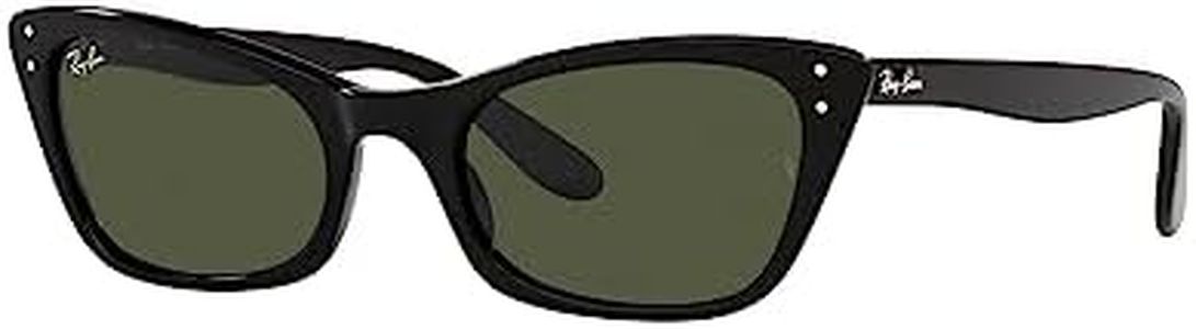 Ray-Ban Women's Lady Burbank Black Frame/Green Lens Sunglasses - 100.92mm Lens