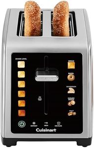 Cuisinart SimpliTouch XL Colour Touchscreen 2-Slice Toaster | Extra-Large Slots | Colour Touchscreen Display | High-Lift QuickView™ | Bread, Bagel, Sourdough, Muffin & Fruit Bread Presets | Defrost