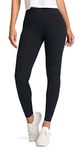 OVRUNS Yoga Pants for Women Tummy Control Gym Leggings with Pockets for Sport Athletic Workout Running - New Black M