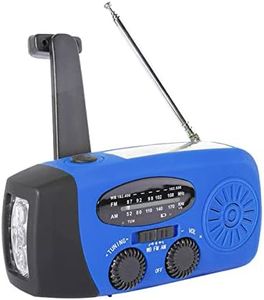 Nurdo Emergency Radio Hand Crank Solar Weather Radio AM/FM/NOAA Emergency Weather Radio Rechargeable Power Bank with Solar Charging&Hand Crank&Battery Operated LED Flashlight Cell Charger