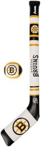 Franklin Sports Boston Bruins NHL Mini Soft Hockey Stick Set - NHL Team Soft Foam Mini Hockey Stick and Ball Set - Great Toy for Kids