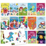 Jatidne Mini Kids Colouring Books for Party Bags Assorted Designs Children Coloring Books Party Bag Fillers for Kids Boys and Girls Pack of 16