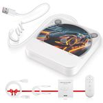 External Portable CD Player for Car, Car CD-Player USB Plug and Play, AUX Port, USB Extension Cable, Universal usb CD Car Player for Vehicle, Laptop, TV, Computer, Android 4.4 and Above Navigation