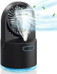 Mini USB Desk Fan with Spray, 3 Spe