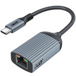 acer USB C to Ethernet Adapter, Driver Free RJ45 to USB C, 1Gbps Type-C Gigabit Ethernet LAN Network Adaptor Compatible with Thunderbolt 3/4 MacBook Pro/Air, iPad Pro, Dell XPS, Surface Laptop,Mac,etc