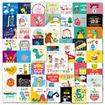 Lunch Box Notes for Kids, 60 Pcs Cute Positive Affirmation Cards Inspirational Motivational Cards Design for Kindergarten Kids Lunchbox,Back to School Gifts for Students Christmas Stocking Stuffers