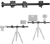 Koolehaoda Horizontal Tripod Arm,Camera Tripod Horizontal and Vertical Extension Axis,24 inches/61cm Camera Tripod Bottom Axis with 3/8 Inches Screws for Outdoor Studio Macro Photography (ZW-03)