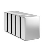 Realth Magnets Strong Rare Earth Magnets Rectangular Neodymium Magnet 5 Pack for Fridge Shower Door Warehouse Work or Office Science Project Teaching Craft DIY(MC728)