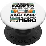 Quilt Shop Sewing Machine Quilting Stitching Quilters Fabric PopSockets Swappable PopGrip