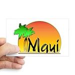 CafePress Maui Rectangle Bumper Sticker Car Decal