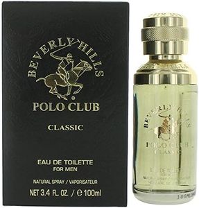 Beverly Hills Polo Club CLASSIC - Cologne for Men with Notes of Patchouli, Cedar, Vetiver, Ambergris And Musk - Sporty & Masculine Fragrance Scent - Eau De Toilette Spray 3.40fl.oz / 100ml