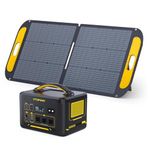 VTOMAN 1500W Solar Generator with 110W Panels Included, 828Wh Capacity/1500W (Peak 3000W) AC Outlets LiFePO4 Battery for Home Backup,Camping, RV, Emergency