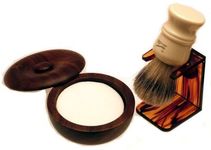 Progress Vulfix 404 Badger/Bristle Shaving Brush, Tortoiseshell dripstand & Shaving Bowl