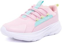 Nautica Youth Girls Bungee Slip-On Sneakers – Athletic Play Shoes with Stretch Laces,Migne S -Pink Blue Lime-13