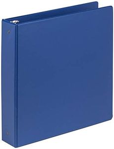 Samsill 2 Inch Document Storage Binder, Made in USA, FSC 100% Recycled Chipboard, Round Ring, 3 Ring Binder, Navy