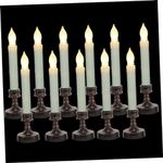 IWOWHERO 12pcs Candle Light AAS Bat