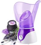 Facial Steamer,VOUM Face Steamer for Facial Deep Cleaning Home Facial Sauna Spa Sinuses Humidifier Atomizer Warm Mist Unclogs Pores Unisex (Purple)