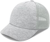 Baby Baseball Cap with Mesh Toddler Baseball Hat Infant Baseball Cap Baby Ball Cap Toddler Hat Kids Baseball Cap UPF 50+, Grey, 12-24 Months