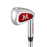 MAZEL Mini Driver/Iron Golf Clubs Swing Trainer Aid to Improve Your Hitting Accuracy & Speed (Red, Mini Iron)