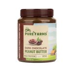 PURE FARMS Chocolate Peanut Butter, 925gm Pack, Crunchy Delight with Rich, Pure Cocoa | Classic Snack, Guilt-Free Indulgence, Protein & Chocolate