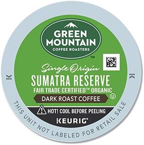 Green Mountain 96 Ct K Cup Fair Trade Organic Samatran Reserve Coffee Blend