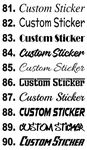 Gloss Colours Small to Large Sizes 100 Fonts Custom Personalised Quotes Text Names Wording Slogan Phrase Die Cut Vinyl Car Window Bumper Bedroom Wall Stickers Decals Graphics