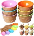 Roczential 6Pack Ice Cream Bowls an