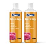 Pixur Marble And Tile Shampoo Orange Pack Of 2 Pcs x 1 L/Floor Cleaner/Thick Liquid / 0% Hcl Acid/Safe On All Type Floor/Eco Friendly/No Harmful Chemicals/For Home,Office,Kitchen,Bathroom