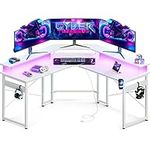 ODK L Shaped Gaming Desk with LED L