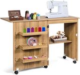 GIANTEX Folding Sewing Cabinet with
