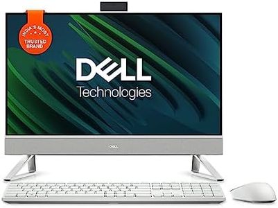Dell 24" All-in-One PC (5420), 13th Gen Intel i7-1355U, 16GB DDR4, 1TB SSD, 23.8" FHD AG Narrow Border Touch, Pro Wireless Keyboard + Mouse, Pearl White with Fabric Cover,Win11 + Office H&S 2021