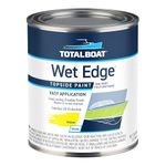 TotalBoat-365400 Wet Edge Marine Topside Paint for Boats, Fiberglass, and Wood (Yellow, Quart)