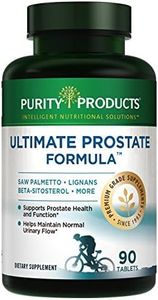 Purity Products Ultimate Prostate Formula Supports Prostate Health - Beta Sitosterol, Lignans, Saw Palmetto, Stinging Nettle Extract, Phyto Sterols, Lycopene, Zinc, Selenium and More - 90 Tablets