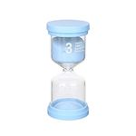 3 Minutes Hourglass Children’s Sandglass Timer for Brushing Teeth, Kids Toothbrush Timer, Blue, Time Management Assistant Living Room Office Decoration short time
