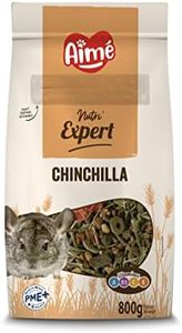 Aimé | Nutri'Expert | Nourriture pour Chinchilla | Mélange Premium Varié pour Rongeur | A base de vitamines A, D3, E, C | Fabriqué en France | 800g, 1 pack