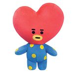 AURORA BT21 Official Merchandise, TATA Soft Toy, Small, 61327, Blue and Red