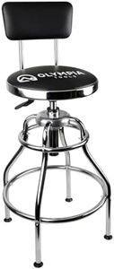 Olympia Tools 82-738 Adjustable Hydraulic Stool, Black