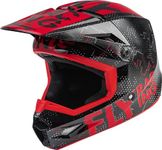 Fly Racing 2022 Youth Kinetic Scan Helmet (Black/Red, Youth Small)