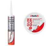 Holts LOYPRO29A Pro Cartridge Professional Exhaust Assembly Paste, 300 ml & LOYGG2R Gun Gum Paste 200g