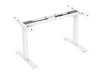 JIN OFFICE Electric Height Adjustable Table Frame|Dual Motor Desk-3 Stage|Only Frame No Tabletop|125Kg Wt. Capacity with 3 Memory Presets|Electric Sit Stand Desk